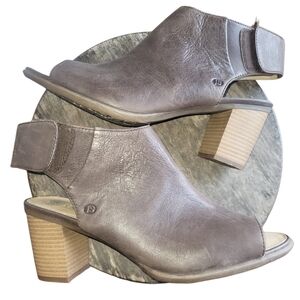 Joseph Seibel Brown Leather Open Heel and Peep Toe Heeled Shoes 41